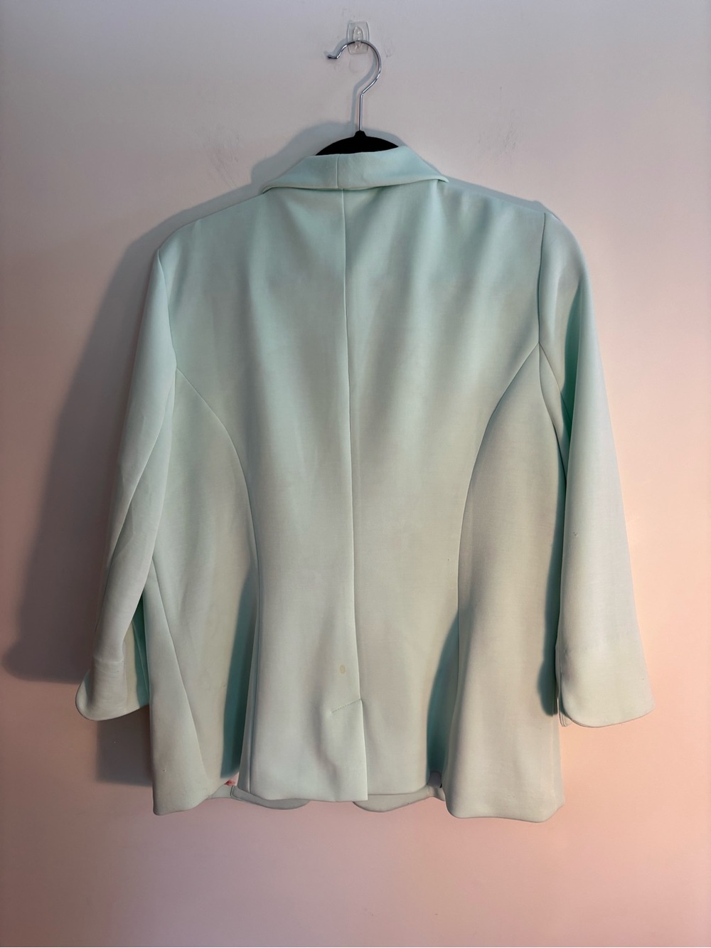 Skies are Blue Mint Green Shawl-Collar Blazer - Picture 5 of 8